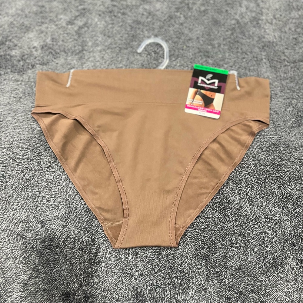 Maidenform Seamless high leg bikini size L new